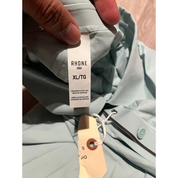 Rhone - Approach Tech Polo / XL / Blue Water / NWOT - Picture 8 of 10